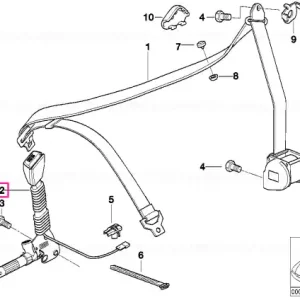 Centura inferioară cu pretensionator stânga - BMW Super ofertă