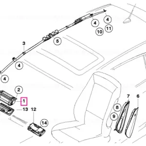 Transport gratuit Airbag pasager fata - BMW