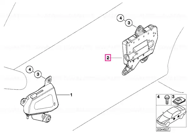Preț redus Modul airbag ușă spate stânga - BMW