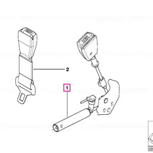 Discount Curea de siguranță inferior cu pretensioner dreapta - BMW