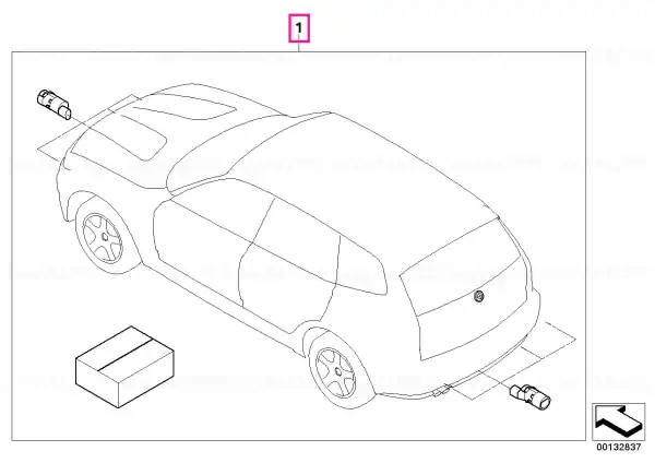 Doar azi Kit instalare PDC - BMW