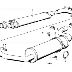 Retur gratuit Ornament ţeavă eşapament 51 MM - BMW