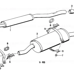 Cumpărături sigure Ornament ţeavă eşapament 58 MM - BMW