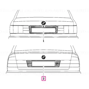 Retur ușor Ornament spate decorativ - BMW