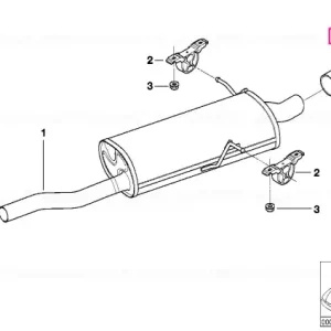 Ornament ţeavă eşapament 60 MM - BMW Reducere de preț