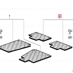 Set covorase spate, Cauciuc, Negru Antracit - BMW Seria 5 E39 Super ofertă