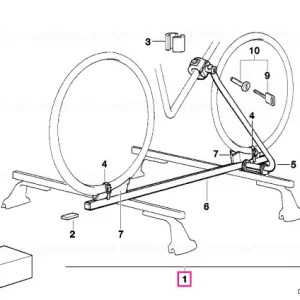Purtator biciclete touring - BMW Doar azi