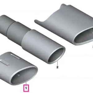 Preț mic Ornament tub eșapament crom - BMW