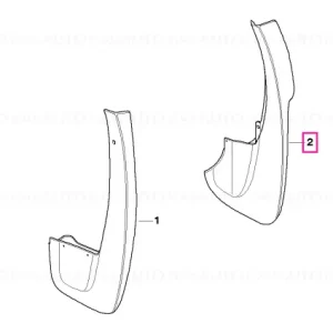Expediere rapidă Set aparatori noroi, spate E83 LCI - BMW