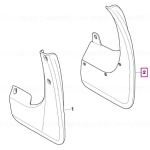 Cumpără acum Set aparatori noroi, spate E87 LCI / E81 - BMW