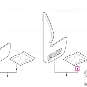 Reducere extra Set piese montaj, spate - BMW