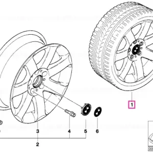 Set roți aliaj vară 225/45R17 91W - BMW Discount