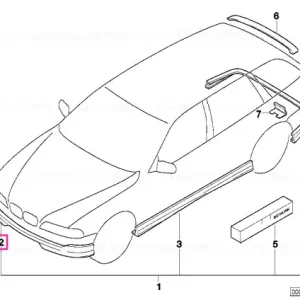 Set montaj spoiler față - BMW Lichidare de stoc