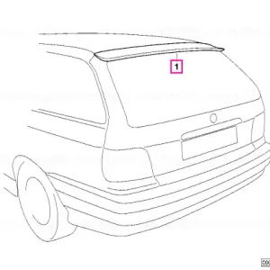 Comandă acum Set montaj spoiler spate - BMW