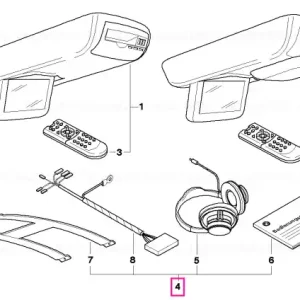 Retur ușor Kit instalare sistem DVD - BMW