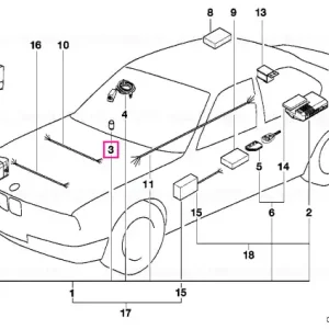 Preț redus Indicator LED sistem alarmă SYSTEM I-IV - BMW
