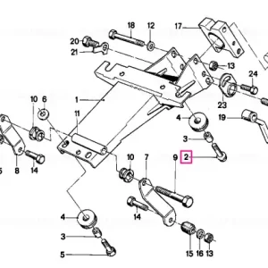 Șurub hexagonal cu șaibă M8X20-Z3-2 - BMW Discount
