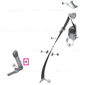 Calitate înaltă Curea inferioară cu tensioner dreapta - BMW