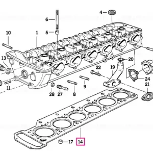 Garnitură chiulasă fără azbest 1,82MM - BMW Reducere