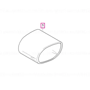 Reducere de preț Ornament toba Alu-look - BMW