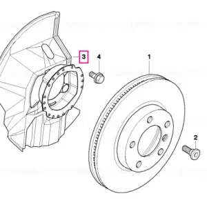 Ieftin Placa protectie dreapta - BMW