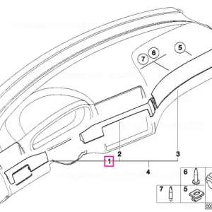 Banda decorativa bord stanga GRAPHIT - BMW Cumpără acum
