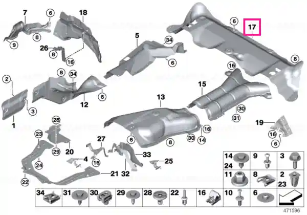 Izolator termic silentios spate - BMW Livrare expres