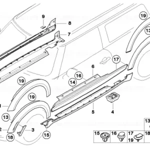 Ofertă Creseta perete lateral spate stanga - BMW - Mini