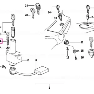 Șurub blocare M8X31-MK-ZNS3 - BMW Motorrad Livrare gratuită