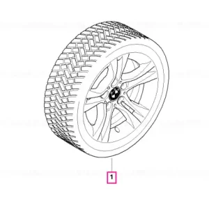Roată completă de iarnă - Double Spoke 268 cu anvelopa Bridgestone Blizzak LM-25 RFT - 205/55R16 91H - BMW Seria 3 E90/E91/E92/E93 Transport gratuit