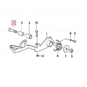Preț mic Șurub cap cilindric M10X45-8.8-ZNS - BMW Motorrad