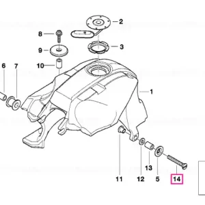 Șurub înecat M8X35-8.8-ZNS - BMW Motorrad Popular