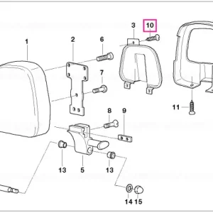 Plată securizată Șurub tablă 3,9X9,5 - BMW Motorrad