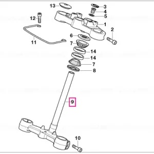 Punte furca, negru, inferior - BMW Motorrad Super ofertă