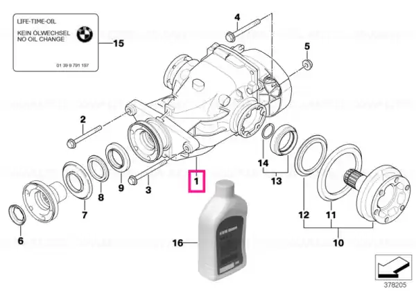 Ofertă limitată Transmisie finala schimb SPEC:I=3,46 - BMW