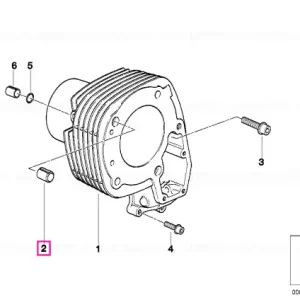 Dop cilindric 6M6X14 - BMW Motorrad Livrare gratuită