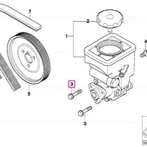 Surub hexagonal cu roseta M8X38-Z1 - BMW Ieftin