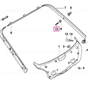 Livrare rapidă Surub tabla cap conic ST3,5X22 - BMW