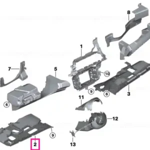 Panou trim pedale comenzi - BMW Expediere rapidă