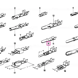 Conector circular D1,6/L=11,7 - BMW Preț redus