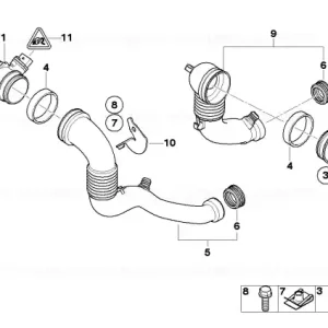 Calitate înaltă Surub cap cilindric cu roseta M6X25-U2 - BMW Motorrad