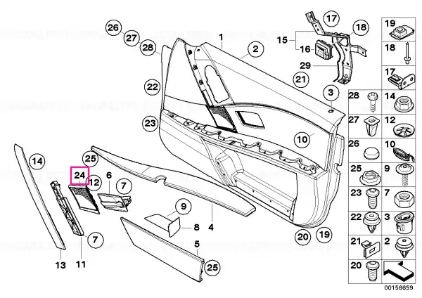 Reducere specială Capac difuzor stanga, AMETHYST - BMW