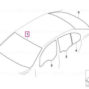 Parbriz verde cu banda + senzor ploaie RS/IR RS / IR - BMW Cumpără online
