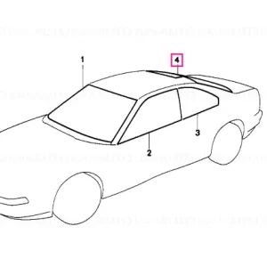 Preț mic Geam spate verde cu pană laminat - BMW