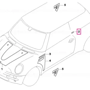 Mai ieftin Autocolant geam lateral spate PARKLANE - BMW - Mini