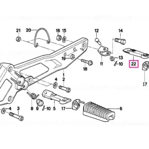 Cumpără online Rezemat picior spate dreapta - BMW Motorrad