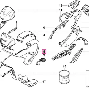 Panou decorativ dreapta AURAWEISS - BMW Motorrad Ofertă