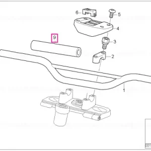 Capac traversă ghidon - BMW Motorrad Retur ușor