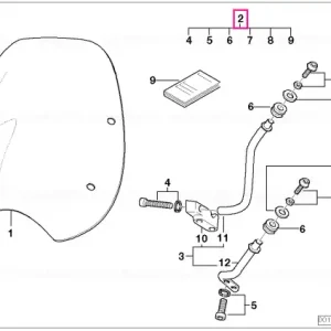 Set piese parbriz - BMW Motorrad Premium