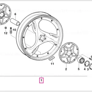Livrare rapidă Janta fonta argintiu fata 2.50X18 - BMW Motorrad